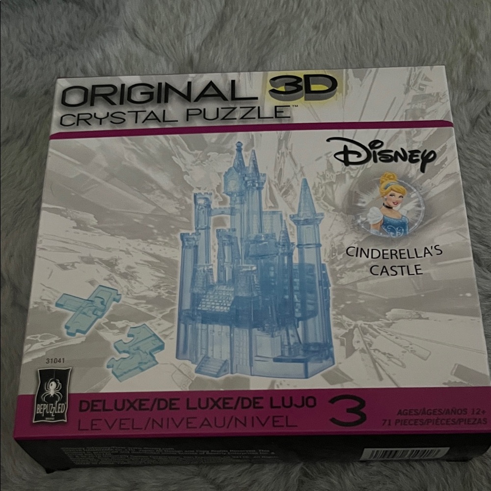 Disney Blue 3D Crystal Puzzle - Cinderella's Castle
